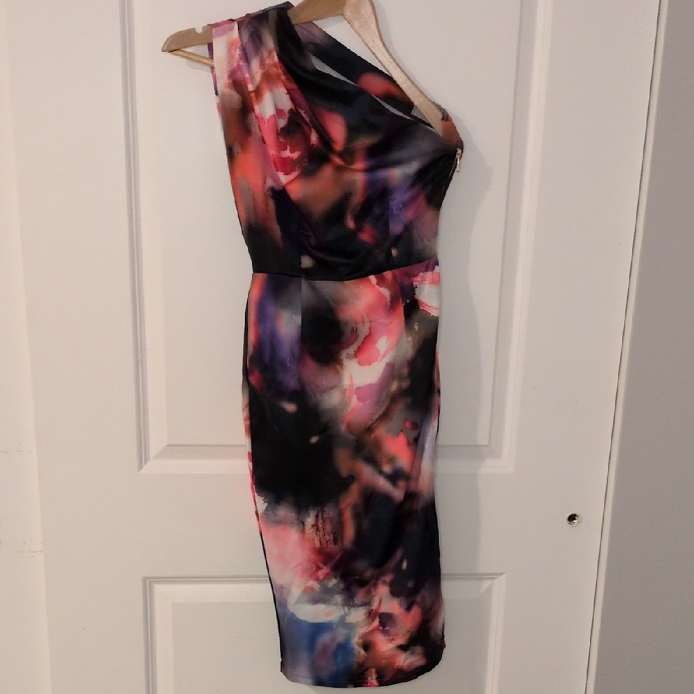 Vibrant One Shoulder Dress